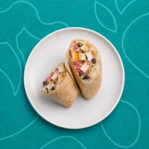 Smoked Chipotle Chicken Burrito Greek Yogurt Santa Fe Sauce