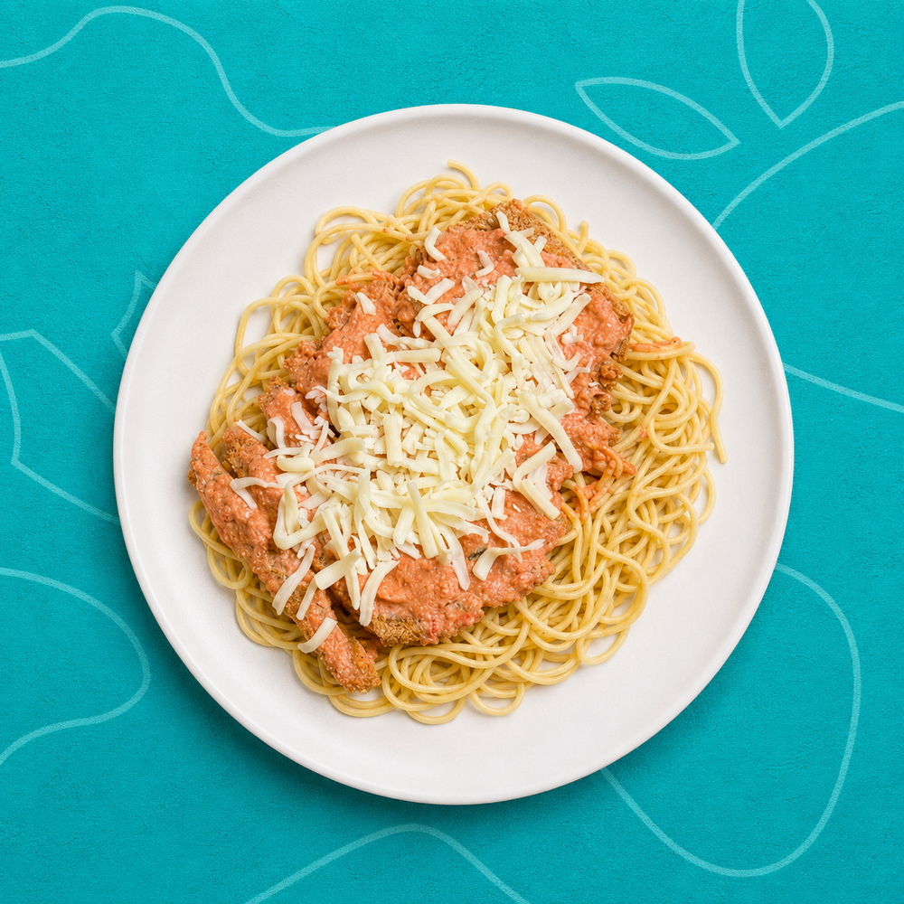 Chicken Parm W/ Cottage Cheese Vodka Sauce