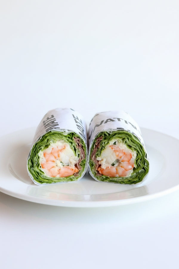 Lettuce Creamy Shrimp Wrap